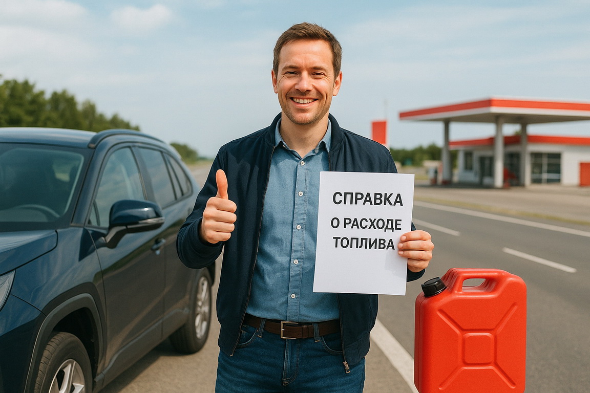 Получить справку о расходе топлива в  в Кеми